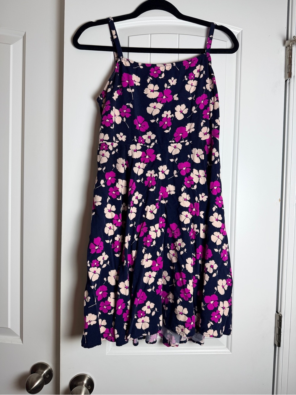 GAP Navy Mini Dress with Pink & Cream Floral Print